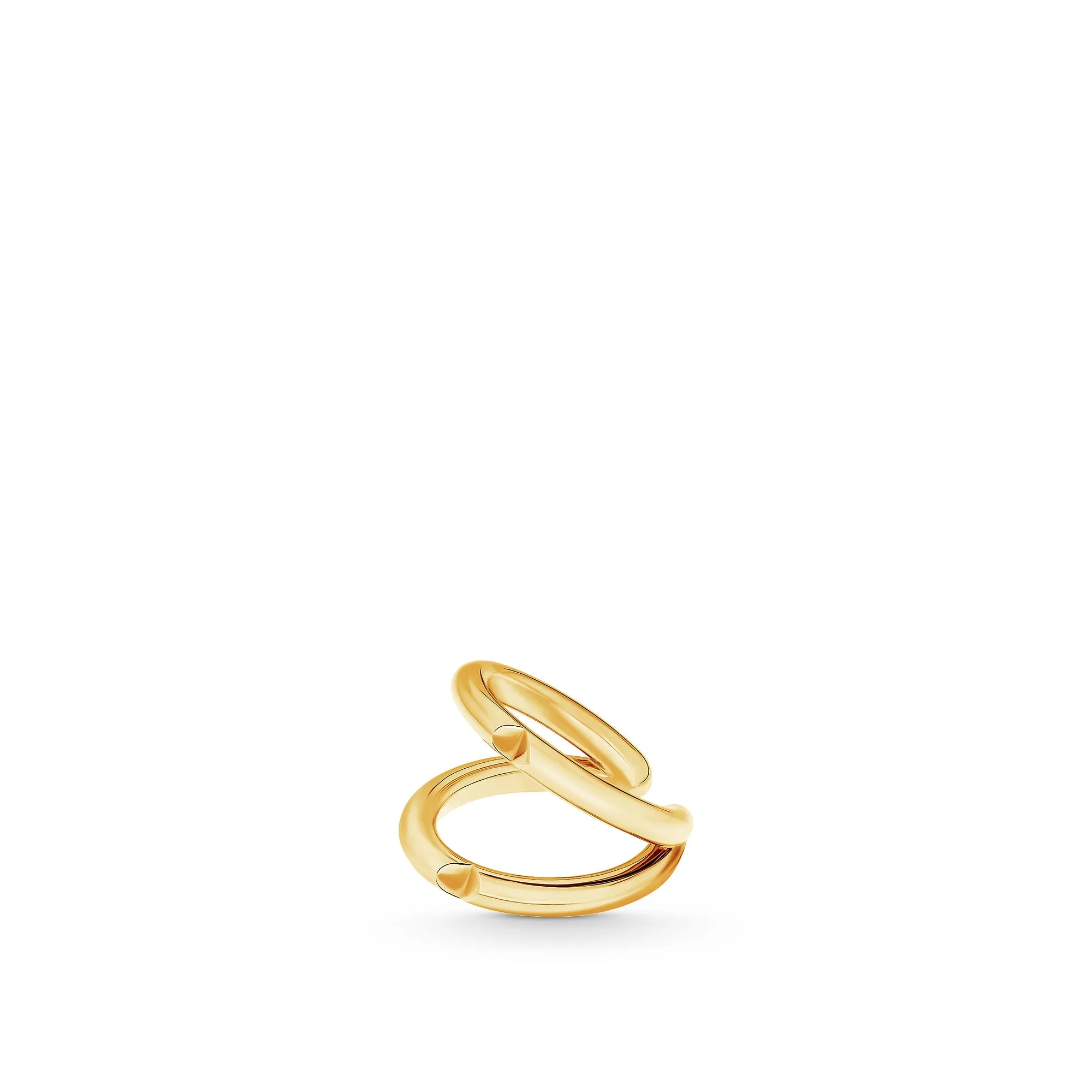 Louis Vuitton Replica LV Volt Upside Down fake wedding rings Yellow Gold