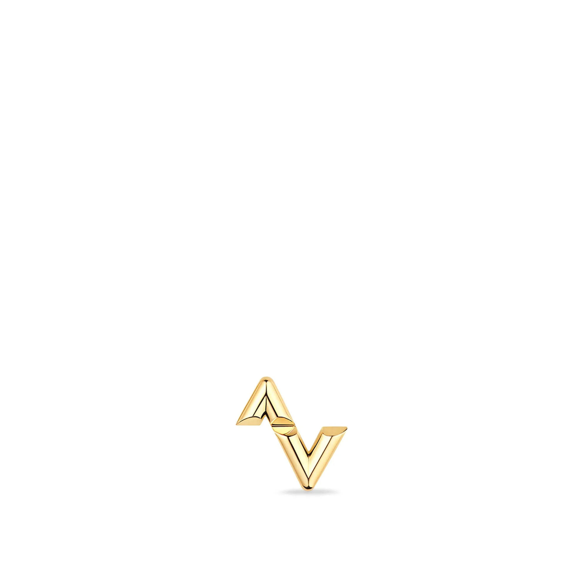 Louis Vuitton Replica LV Volt Upside Down fake earrings Stud Yellow Gold