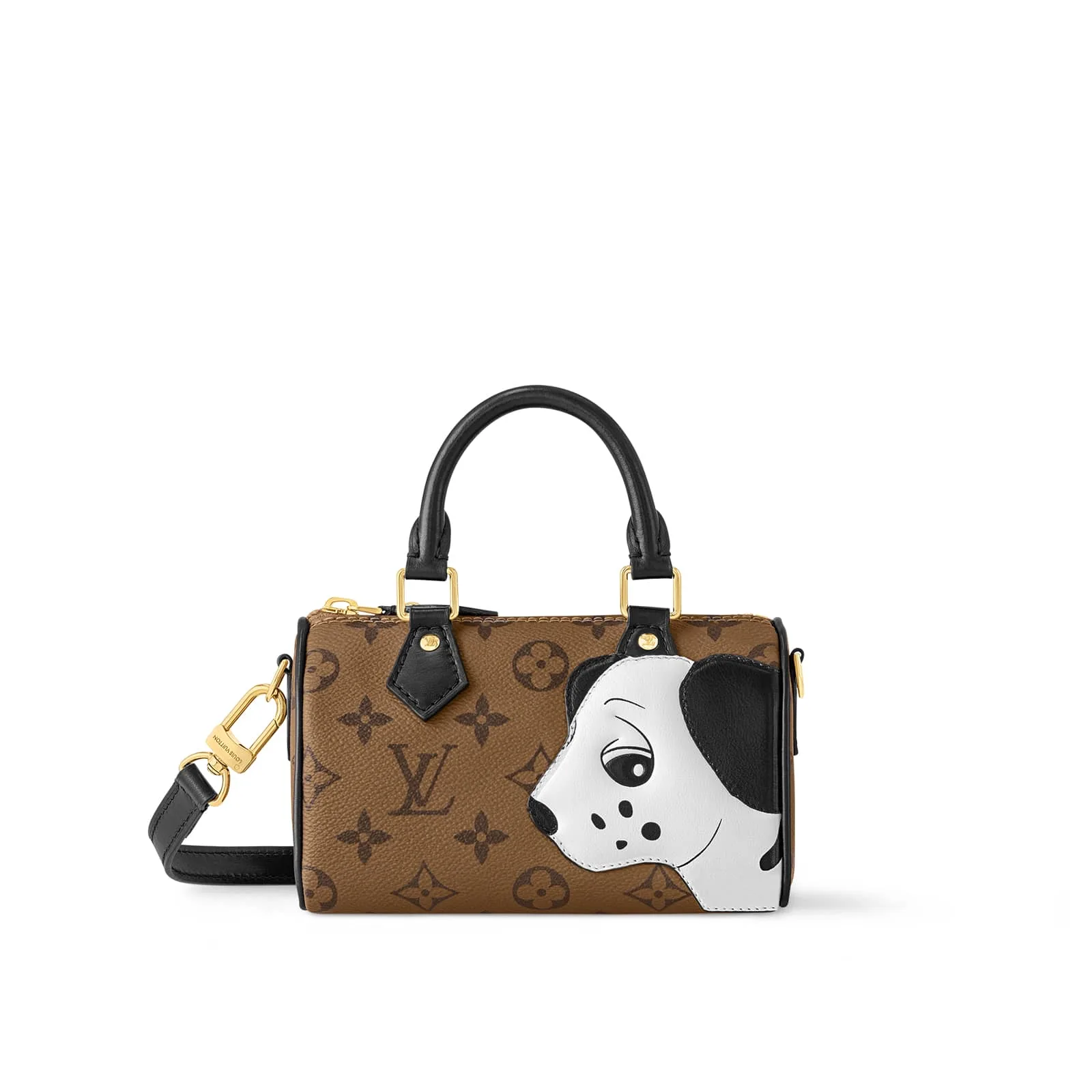 Replica Designer Bags Louis Vuitton Nano Speedy Calf-leather patch