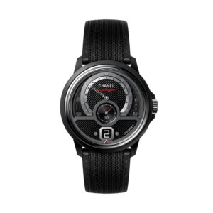 Fake Chanel Watch Monsieur. Superleggera Edition Watch Matte black highly resistant ceramic and steel matte black guillochE type dial with jumping hour and 240 retrograde minute