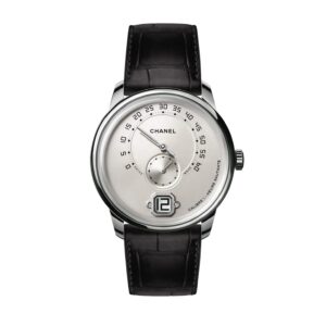 Fake Chanel Watch Monsieur Watch White gold opaline dial with jumping hour and 240 retrograde minute