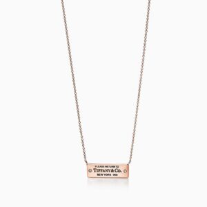 Return to Replica Tiffany necklace Rectangle Pendant