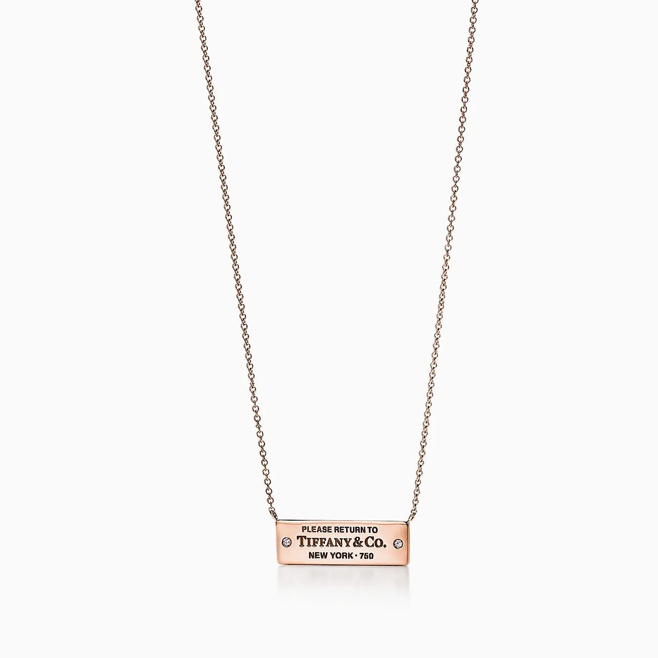 Return to Replica Tiffany necklace Rectangle Pendant