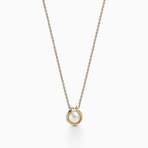 Replica Tiffany necklace HardWear South Sea Pearl Link Pendant in 18k Gold, 16"