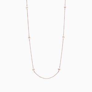 Replica Tiffany jewelry T Diamond and Mother-of-pearl Station Necklace