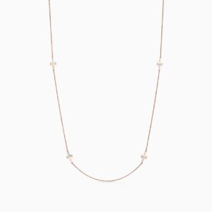 Replica Tiffany jewelry T Mother-of-pearl Station Necklace