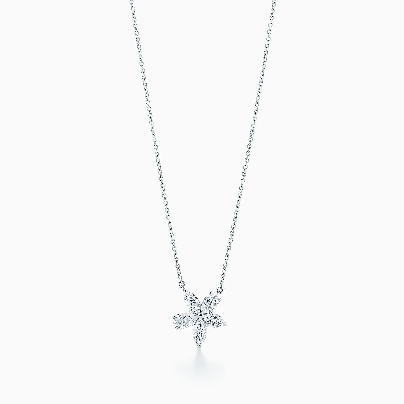Replica Tiffany necklace Victoria Mixed Cluster Pendant
