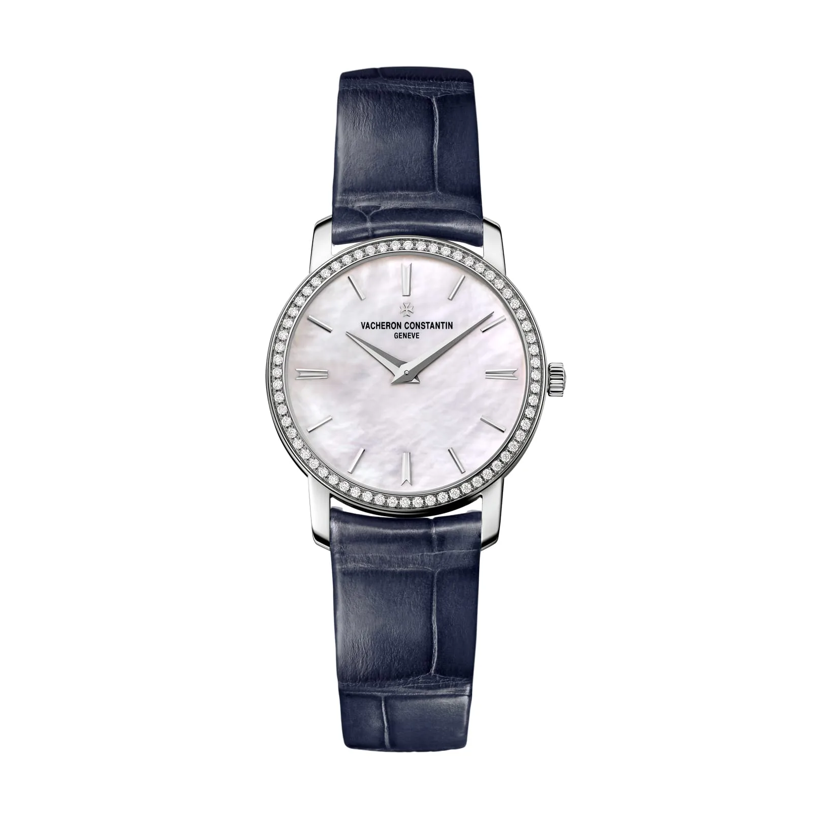 Replica Watches Fake Vacheron Constantin Traditionnelle quartz 30 MM WHITE GOLD