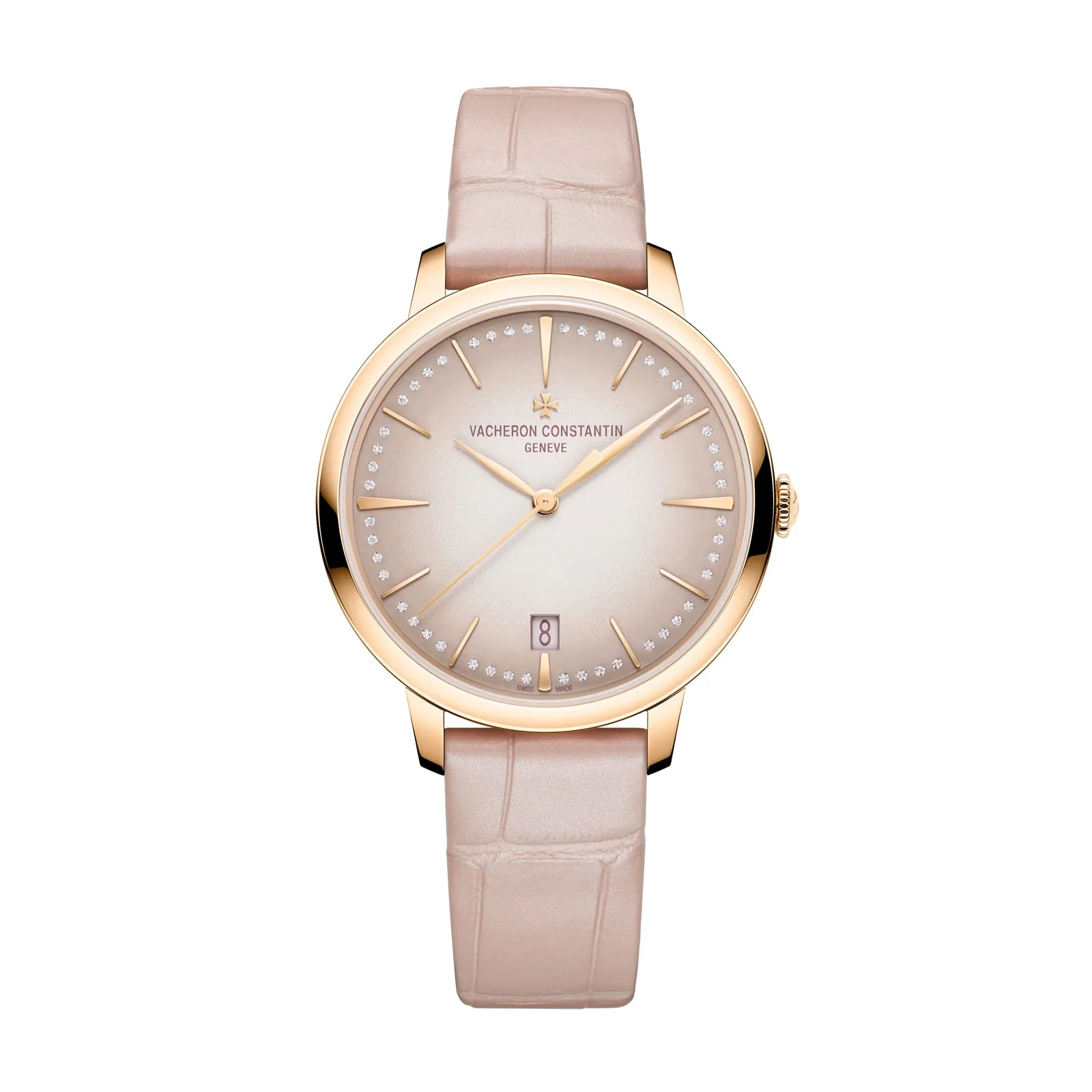 Replica Watches Fake Vacheron Constantin Patrimony self-winding 36.5 MM PINK GOLD
