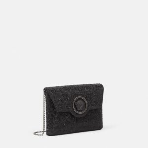 Replica Designer Bag Crystal versace Replica Designer Bag La Medusa Envelope Clutch