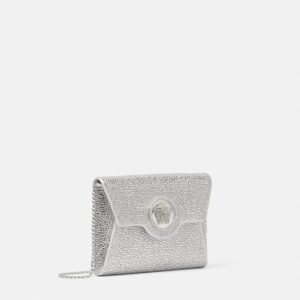 Replica Designer Bag Crystal versace Replica Designer Bag La Medusa Envelope Clutch