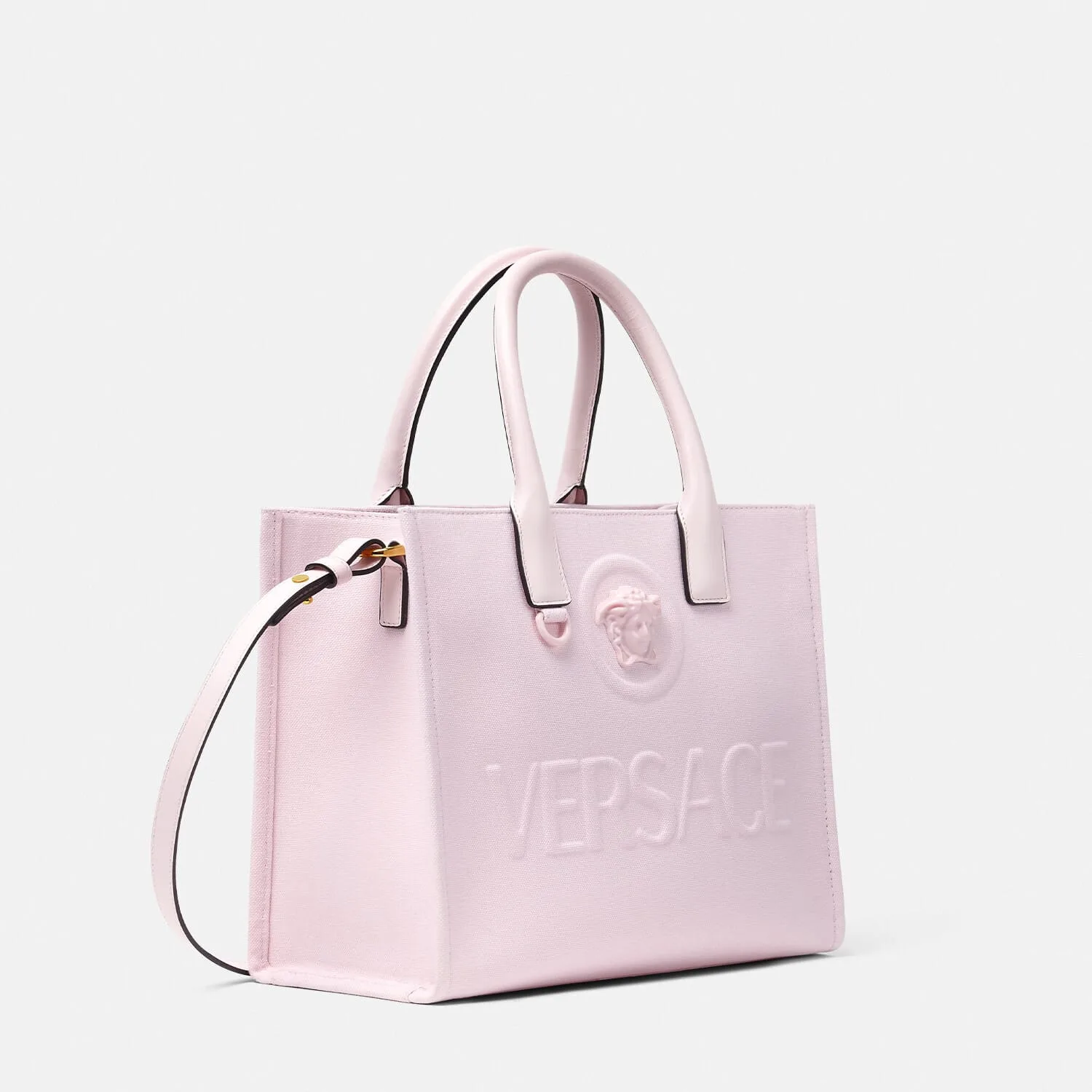 Replica Designer Bags La Medusa Canvas Small Tote versace replica bags