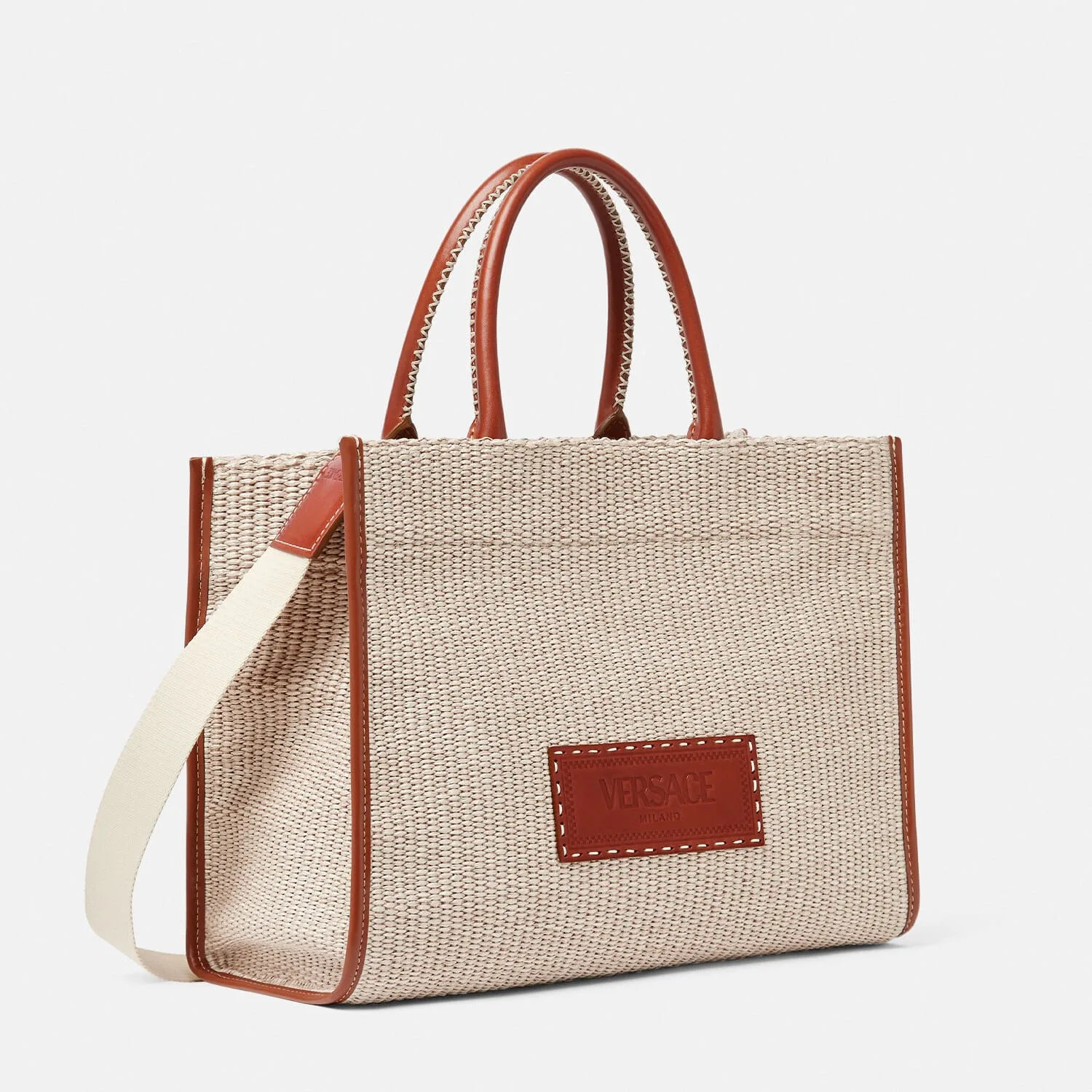 Replica Designer Bags Athena Raffia Tote versace replica bags
