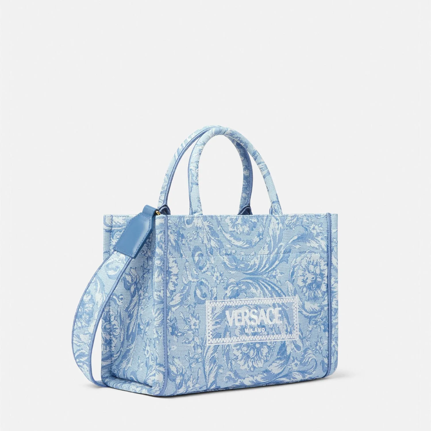 Replica Designer Bags Barocco Athena Small Tote versace replica bags