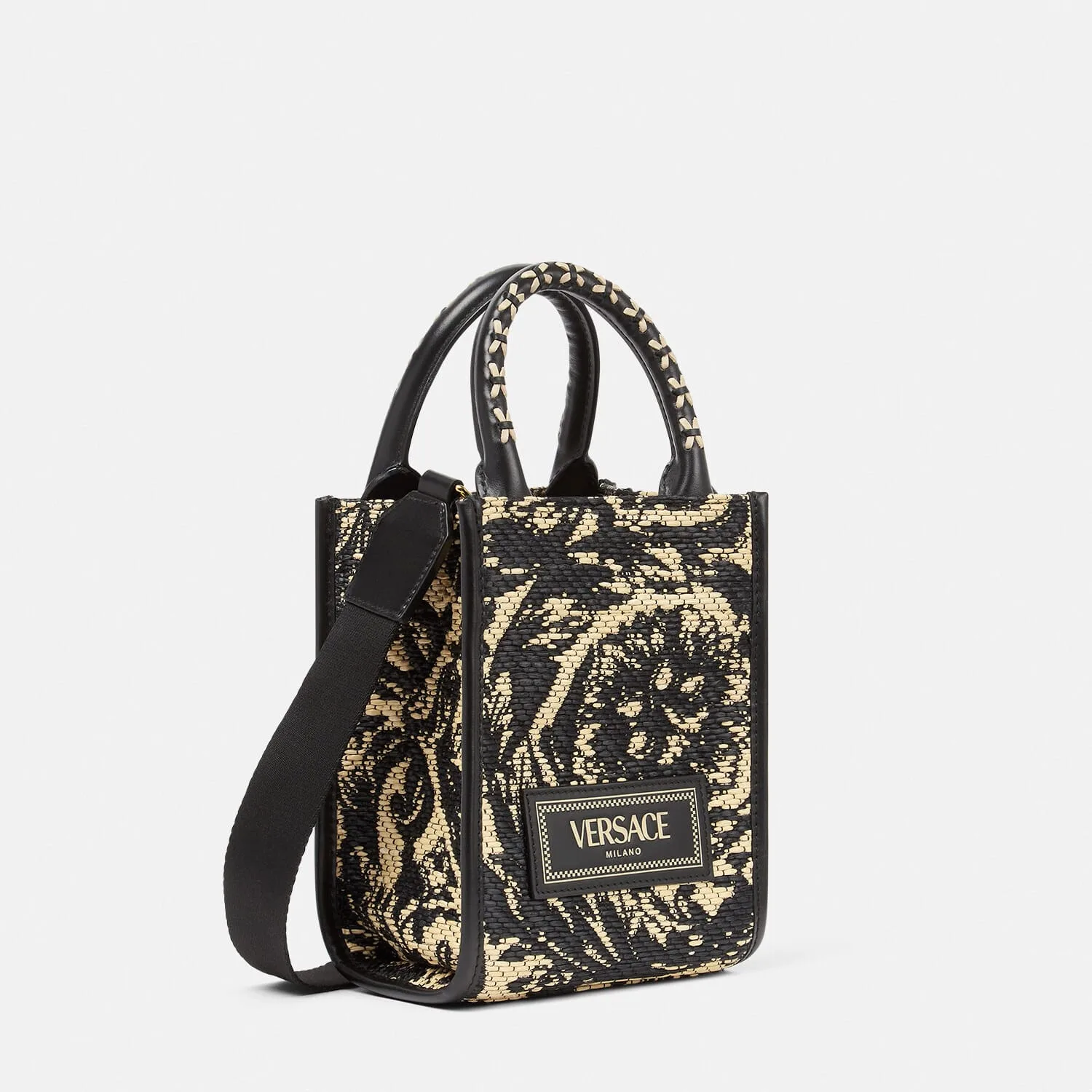 Replica Designer Bags Barocco Athena Raffia Mini versace replica bags