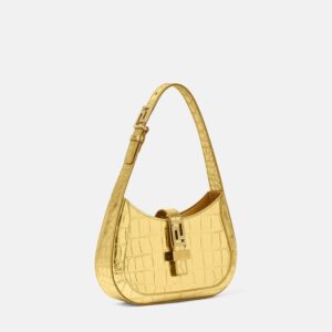 Replica Designer Bag Greca Goddess Metallic Small Hobo versace Replica Designer Bag