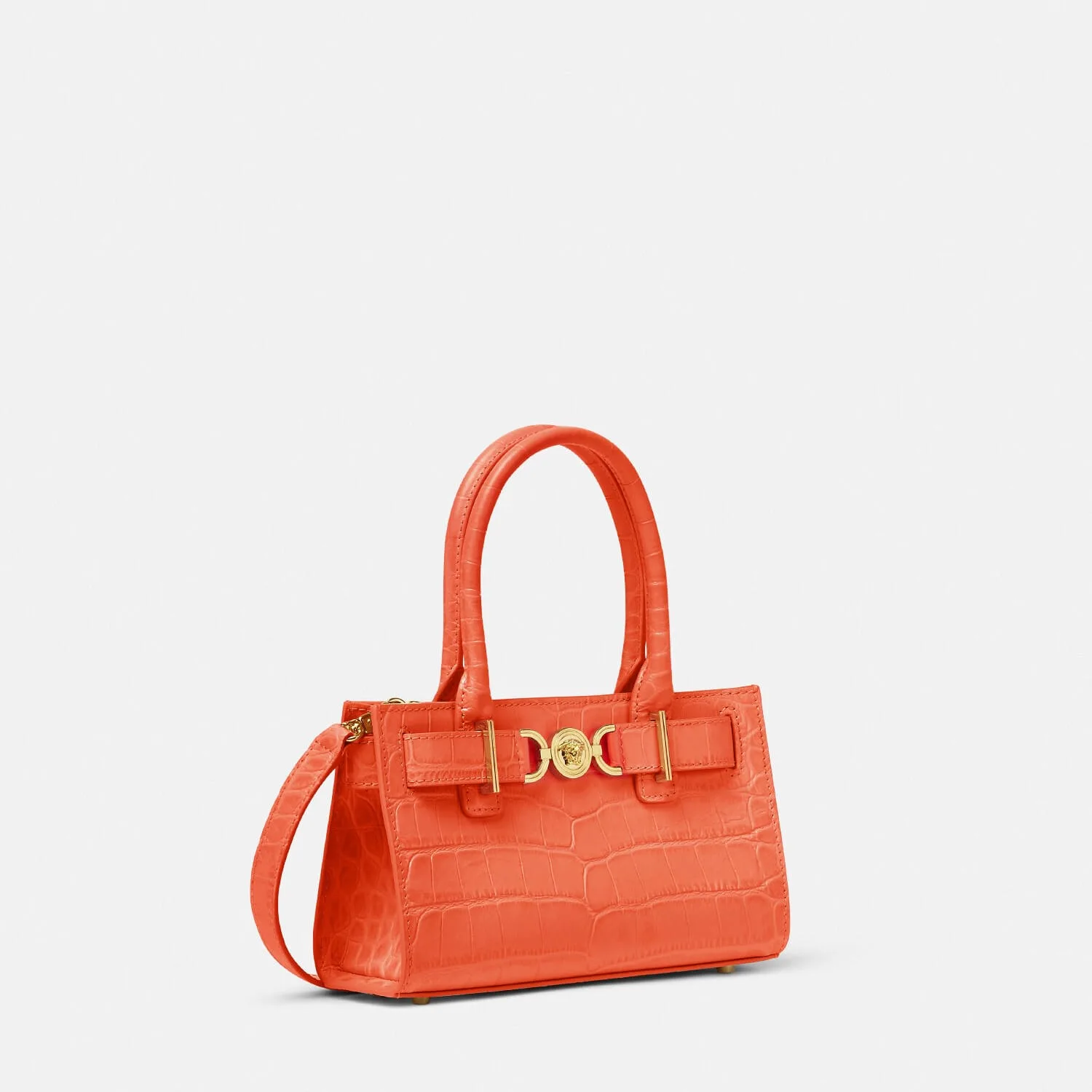 Replica Designer Bags Croc-Effect Medusa '95 Small Tote versace replica bags