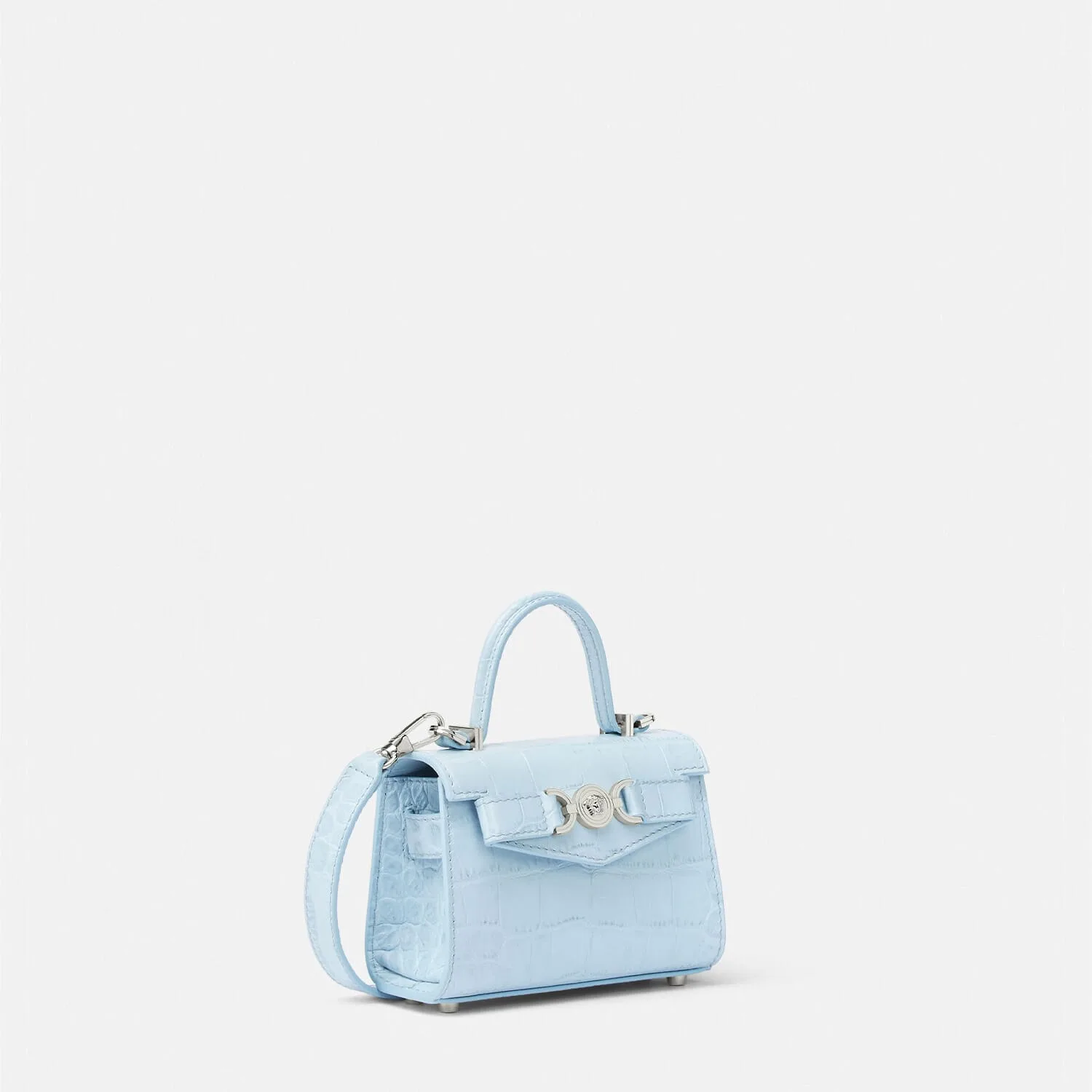 Replica Designer Bags Croc-Effect Medusa '95 Mini versace replica bags