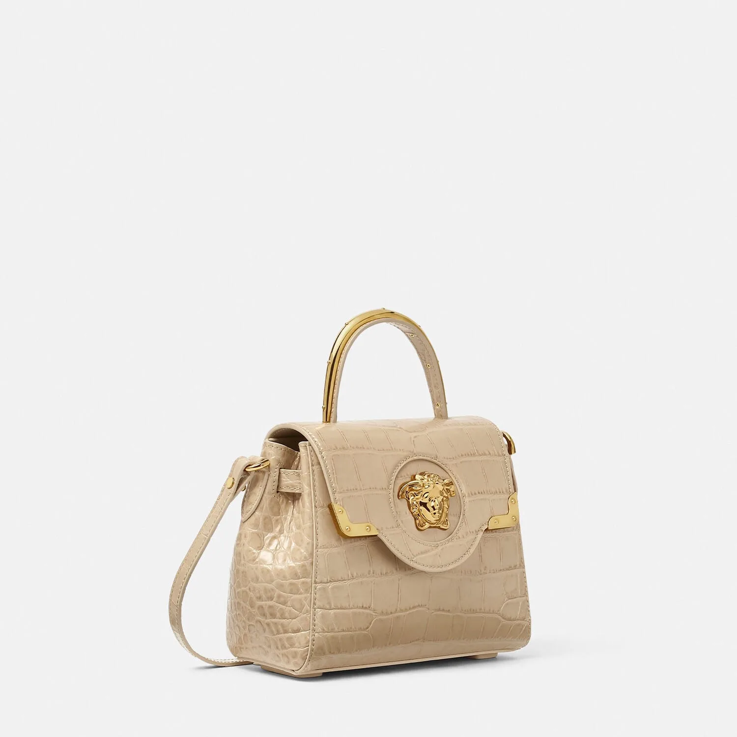 Replica Designer Bags Croc-Effect La Medusa Small Handversace replica bags