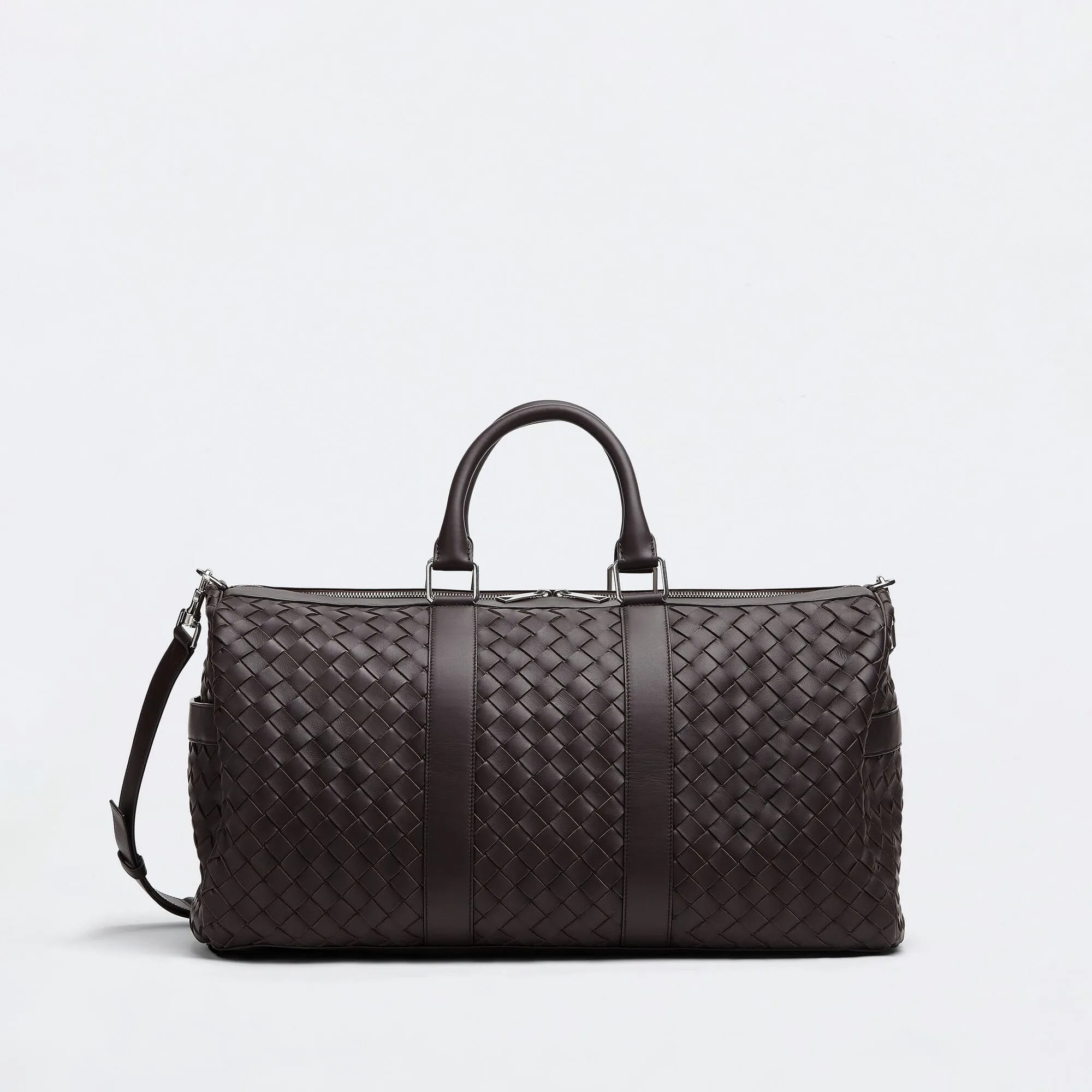 Bottega Veneta Replica Designer Bags Medium Intrecciato Duffle Fondant