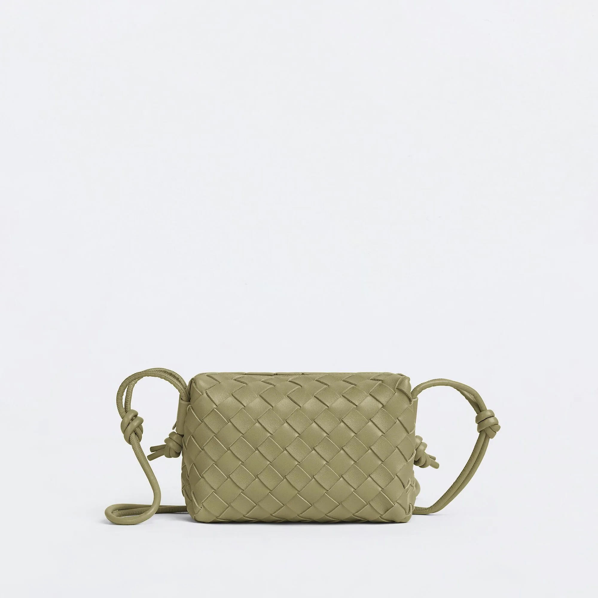 Bottega Veneta Replica Designer Bags Mini Loop Camera Bag Travertine