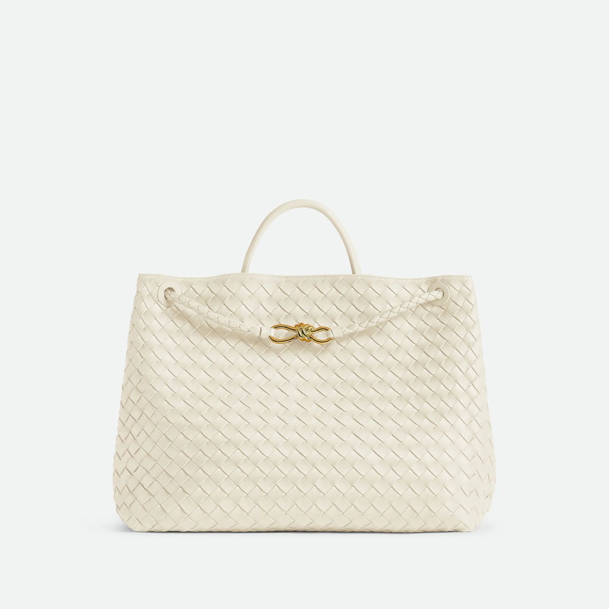 Bottega Veneta Replica Designer Bags Large Andiamo Sea Salt