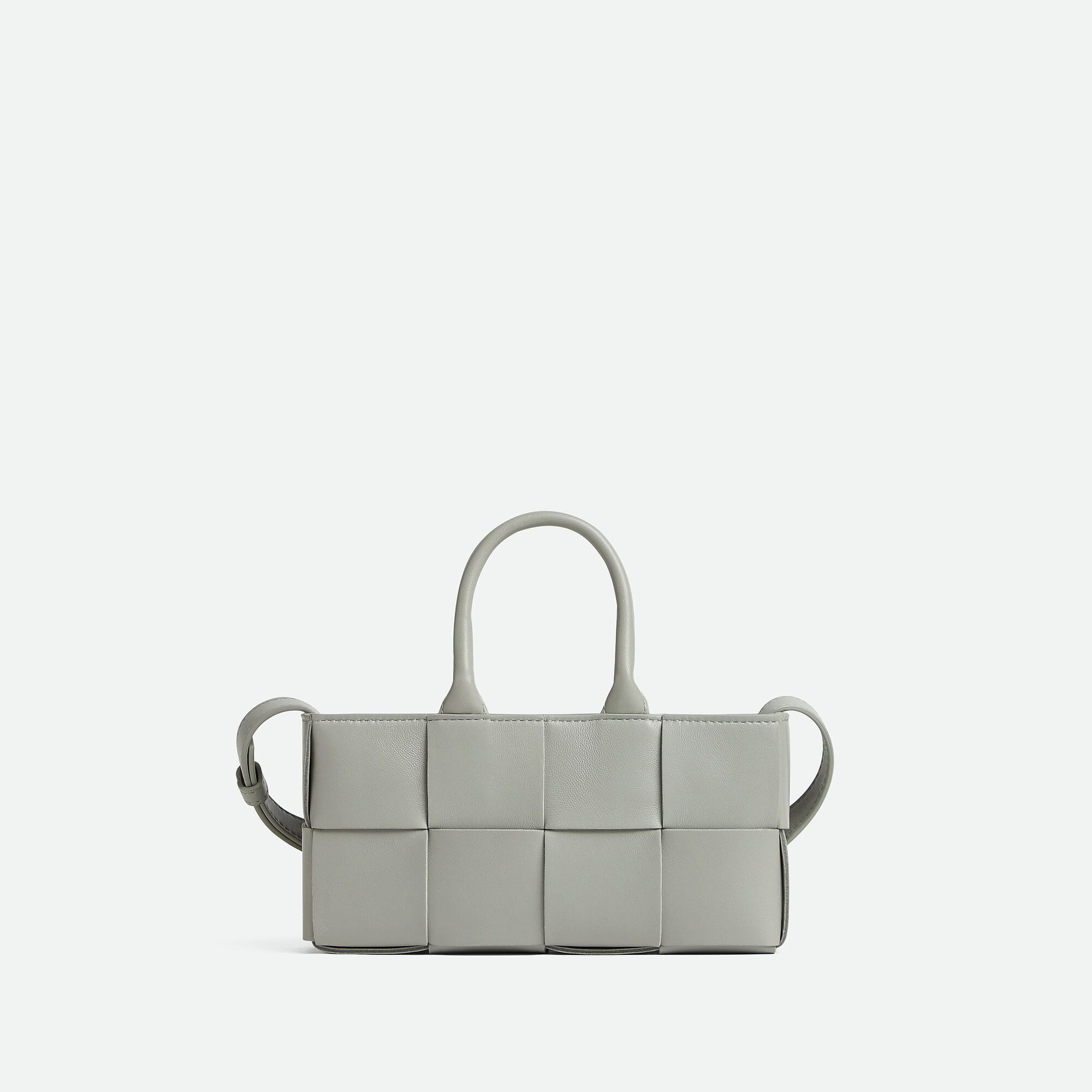 Bottega Veneta Replica Designer Bags Mini East West Arco Tote Agate Grey