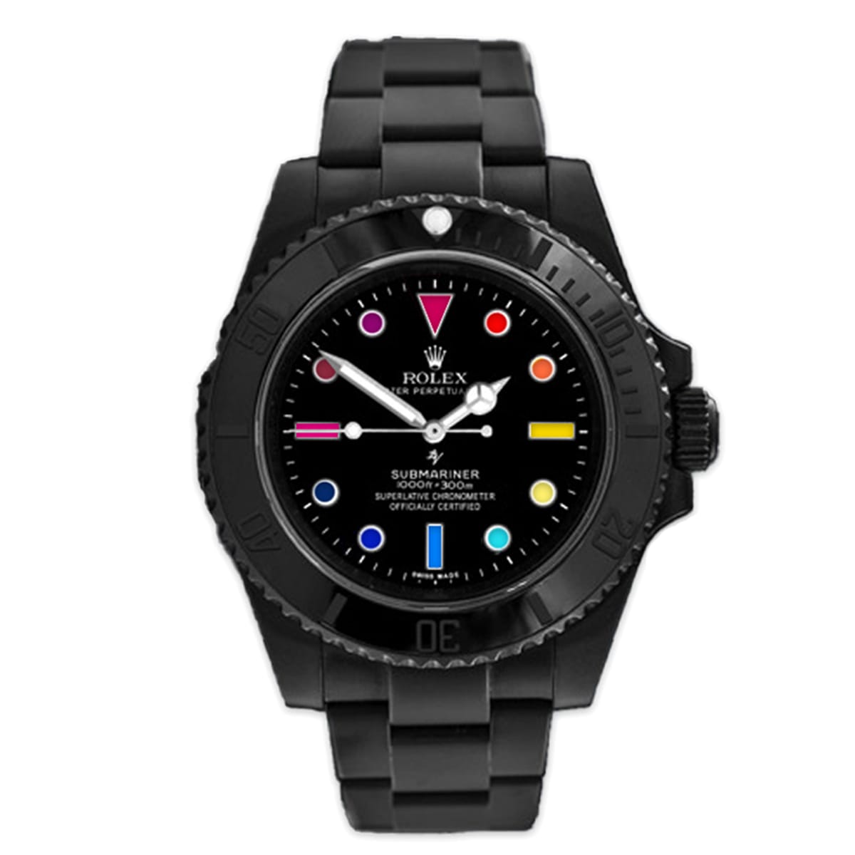Best Fake Rolex Replica Watch Deepsea Rainbow-Limited Edition Black DLC-PVD
