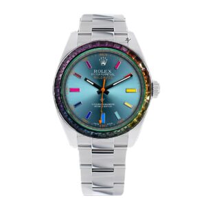 Rolex Watch Milgauss Rainbow Steel-Limited Edition Black Custom