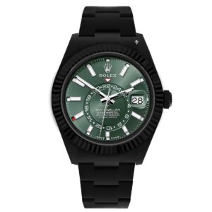 Rolex Watch Sky-Dweller Green-Limited Edition Black DLC-PVD