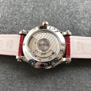 Chopard Replica Happy Sport 36 mm Automatic Ethical Rose Gold Lucent Steel Fake Diamond Watch 278559-6001