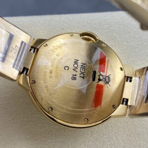 Fake Cartier Watch Ballon Bleu de Cartier Yellow Gold 36mm Silver Dial WGBB0046