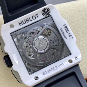 Hublot Replica Watch Square Bang Unico White Ceramic