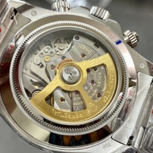 Fake Rolex Replica Watch Daytona Platinum Ice Blue 8 Baguette Diamond Dial Oyster Bracelet 126506 APS