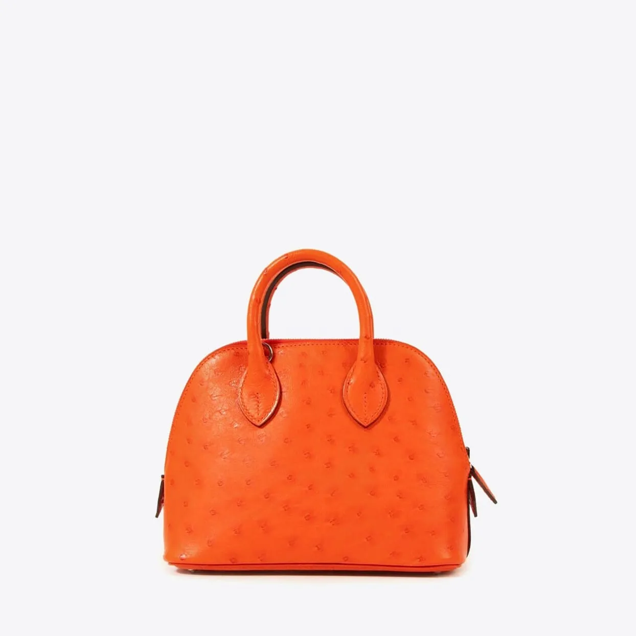 Replica Designer Bags Hermes Bag Replica Mini Bolide 1923 In Capucine Ostrich Leather With Palladium Hardware