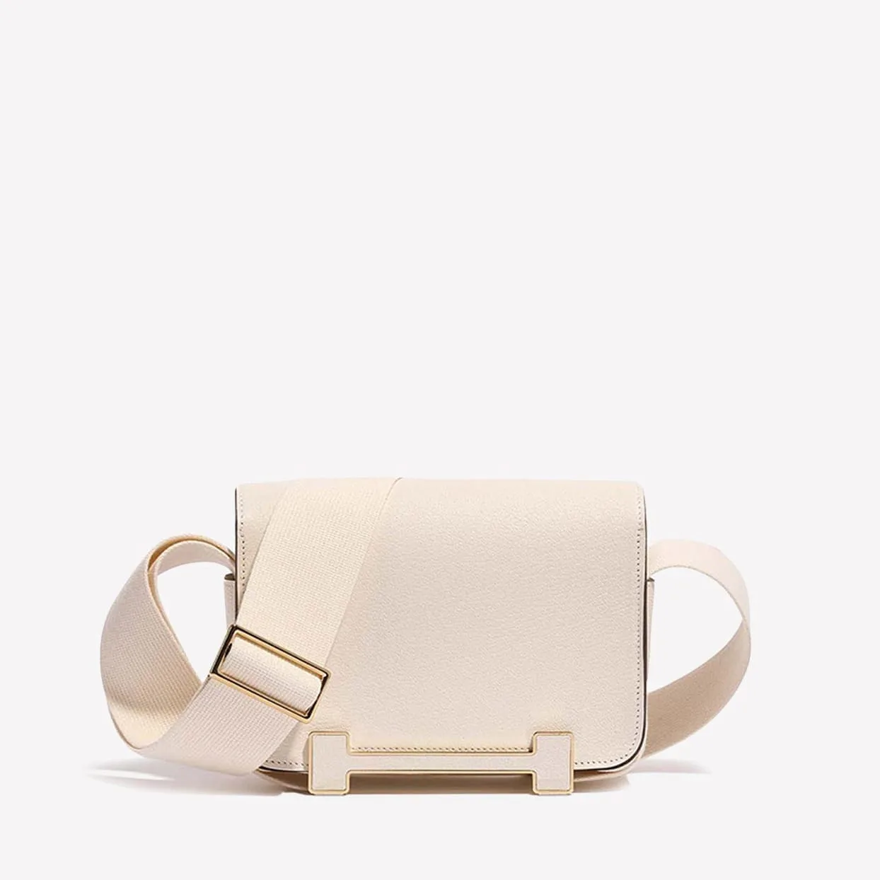 Replica Designer Bags Hermes Bag Replica Geta Shoulder Bag In Nata Chevre Mysore With Gold Hardware