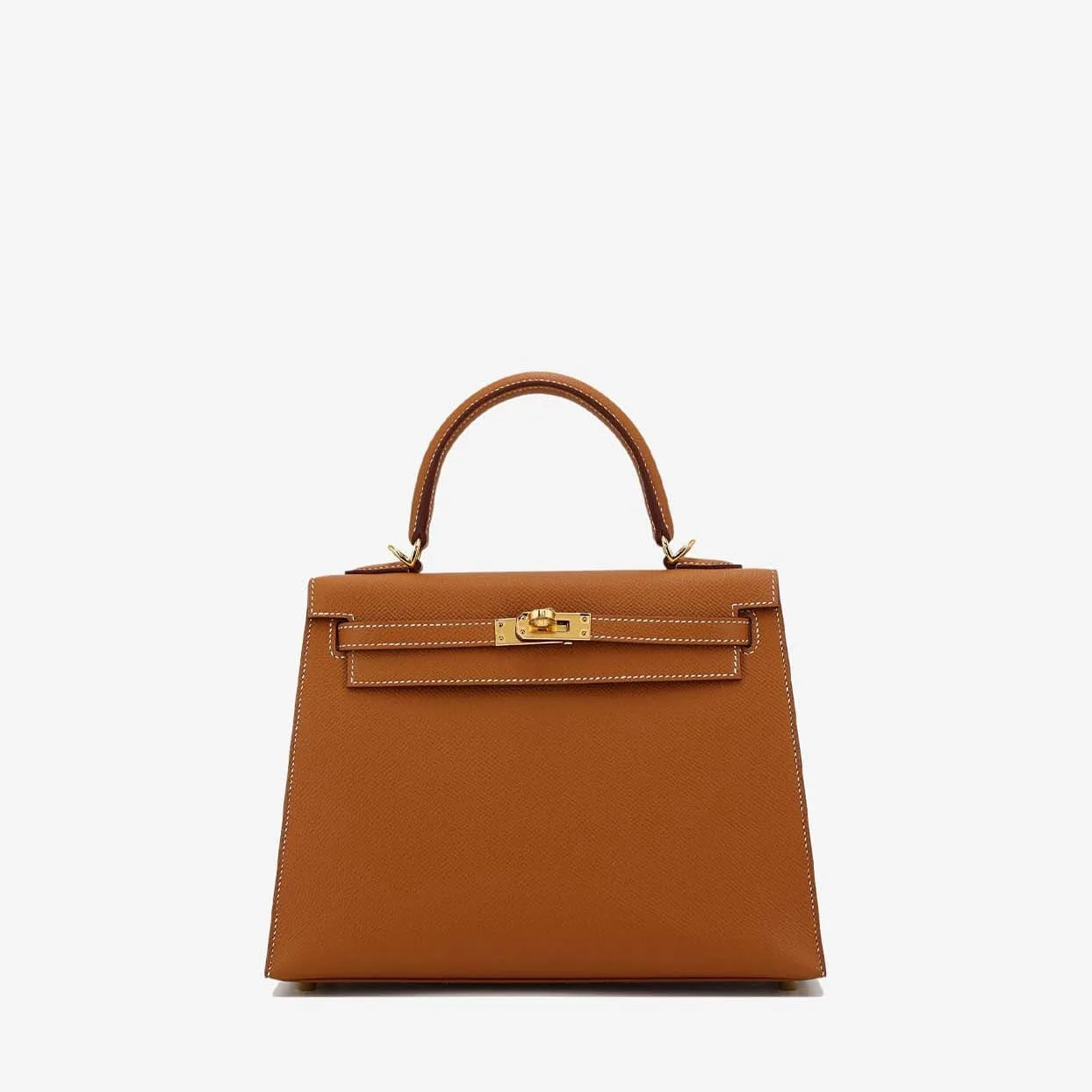 Replica Designer Bags Hermes Bag Replica Kelly 25 In Gold Epsom Leather With Gold Hardware