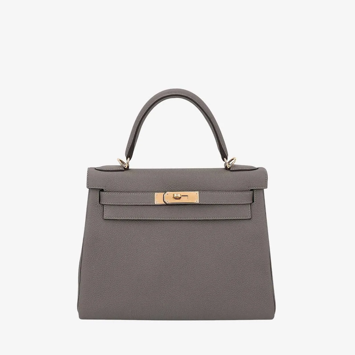 Replica Designer Bags Hermes Bag Replica Kelly 28 In Gris Meyer Togo Leather With Gold Hardware