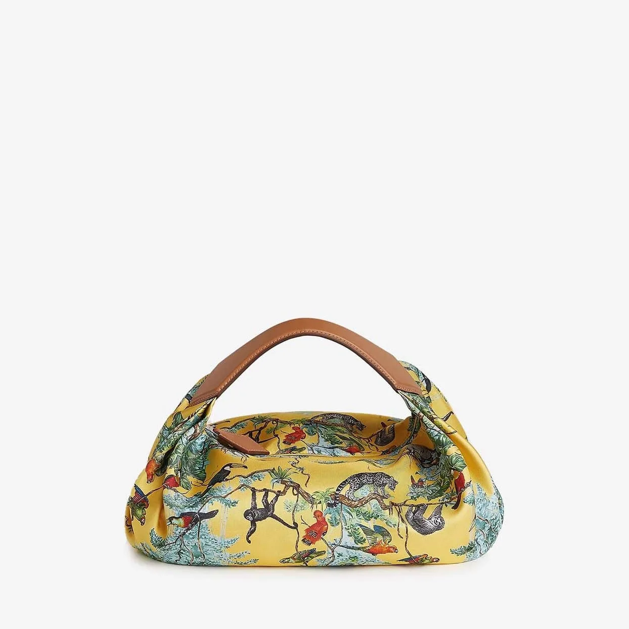 Replica Designer Bags Hermes Bag Replica Balusoie Bag In Jaune De Naples Equateur Silk Print And Naturel Hunter With Palladium Hardware