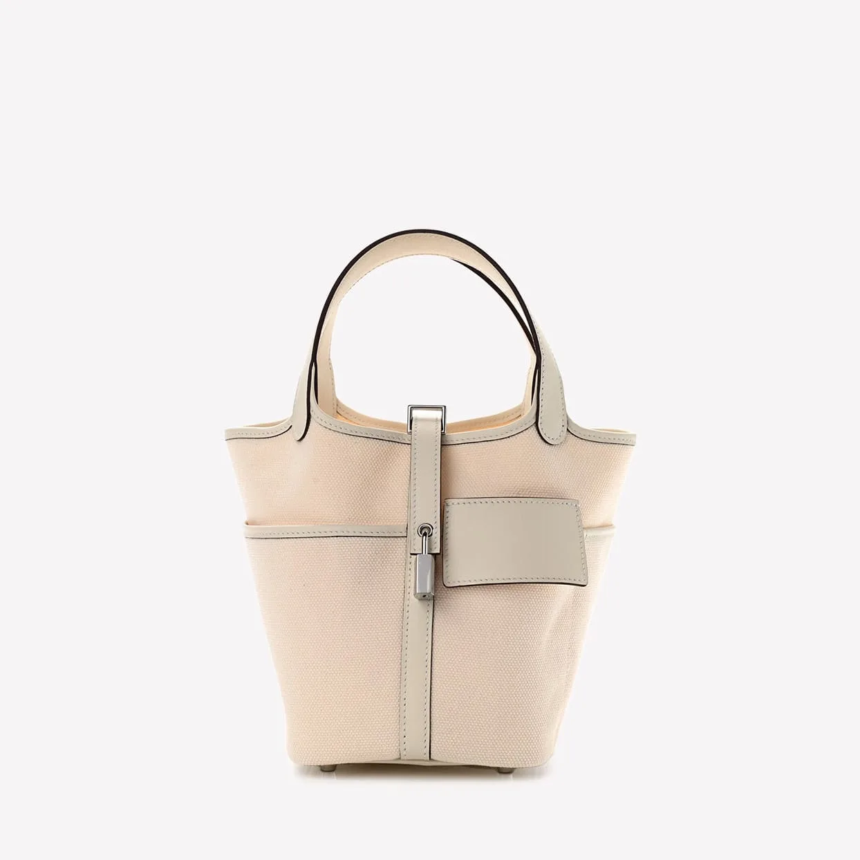 Replica Designer Bags Hermes Bag Replica Picotin 18 Cargo In Nata Goeland And Swift With Palladium Hardware