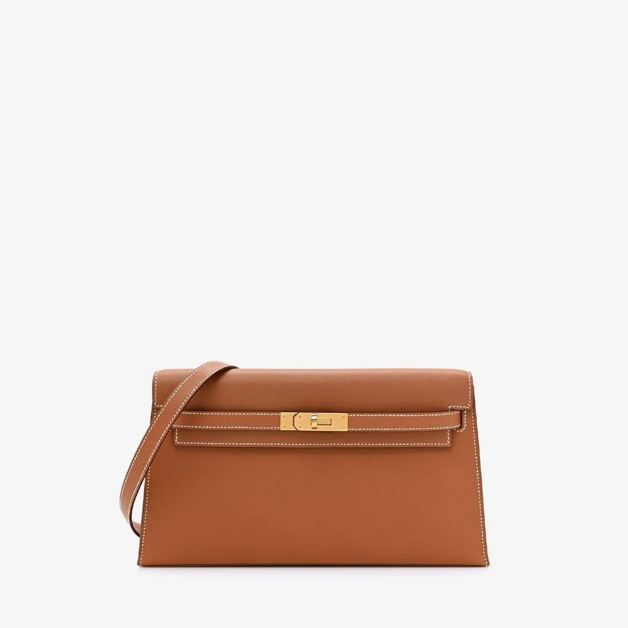 Replica Designer Bags Hermes Bag Replica Kelly Elan In Gold Madame Leather With Gold Hardware