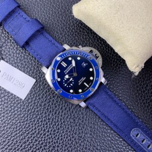 Panerai replica watches Submersible Quaranta Quattro ESteel Blu Profondo 44mm Blue Dial PAM01289