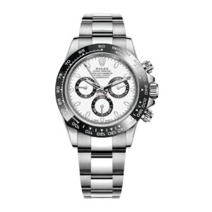 Fake Rolex Replica Watch Oyster Perpetual Cosmograph Daytona Steel Ceramic "Panda" White Dial 116500LN