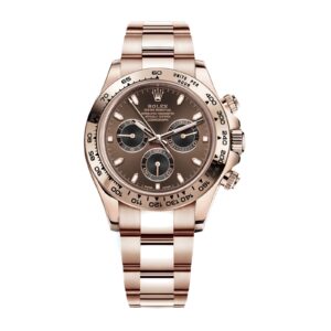 Rolex Replica Watch Rose Gold Chocolate Dial Oyster Bracelet m116505-0013-BTF