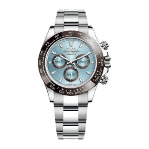 Rolex 40mm Daytona Platinum Ice Blue Dial Oyster Bracelet m116506-0001