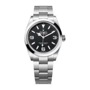 Fake Rolex Replica Watch Oyster Perpetual Explorer 40 Stainless Steel Black Arabic Index Dial 224270