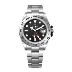 Rolex Watch For Sale Explorer II GMT Stainless Steel Black Dial 42mm m226570-0002 Clean