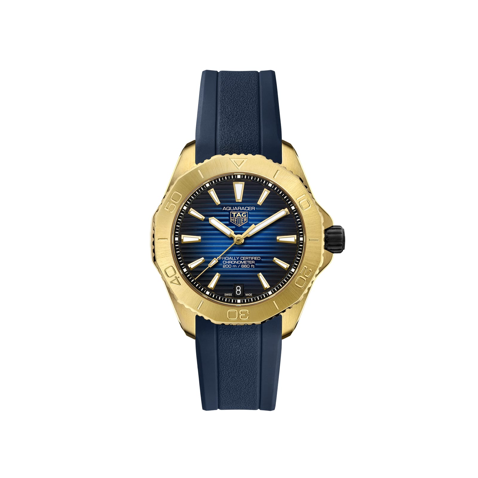 TAG Heuer Replica Watch Aquaracer Professional 200 Date Automatic 40 mm 18K 3N Yellow Gold