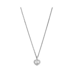 Happy Diamonds Icons Chopard Replica Necklace Ethical White Gold Diamonds
