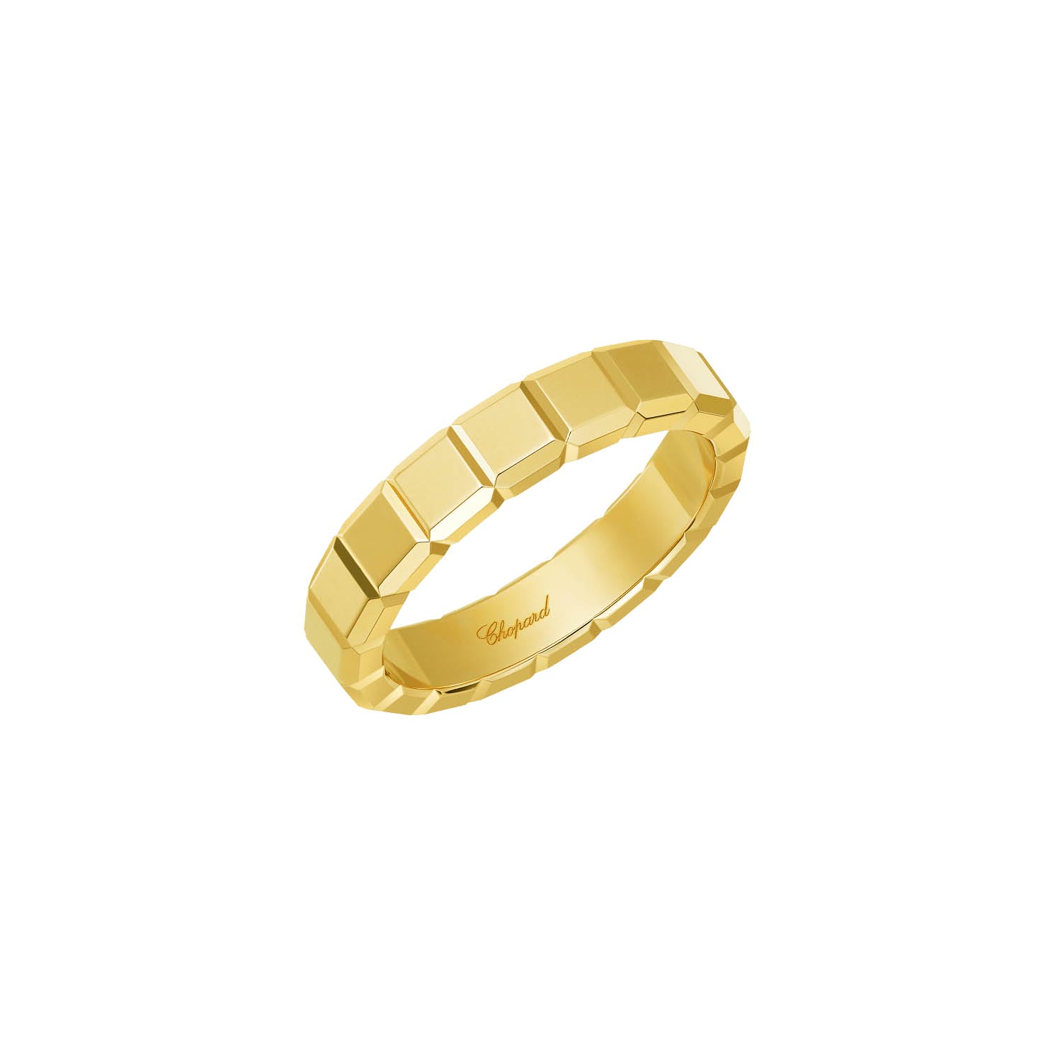 Ice Cube Chopard Fake Diamond Rings Ethical Yellow Gold